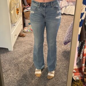 American Eagle Outfitters Light Blue Flare Jeans